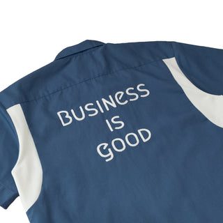 Open collar shirt "Business is good"