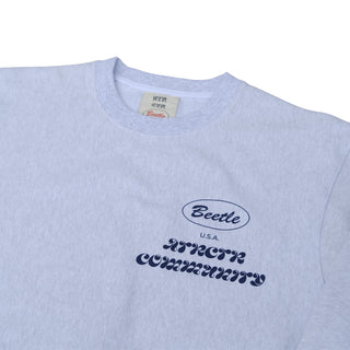 OCEANBEETLE U.S.A. x ATRCTR  Heavy weight crew sweat