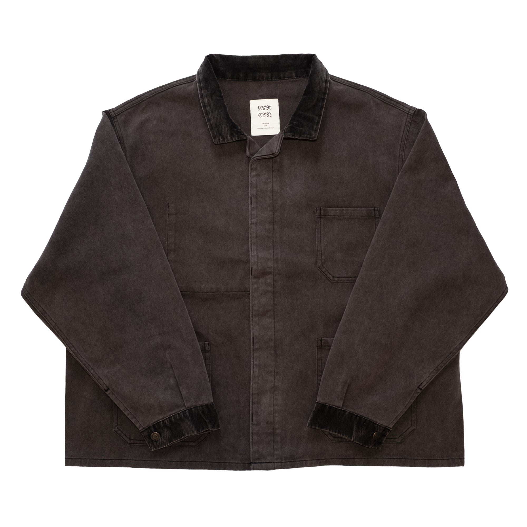 ジャケット・アウター ATRCTR Washed locomotive jacket Washed locomotive jacket ”Restricted” – ATRCTR OFFICIAL STORE