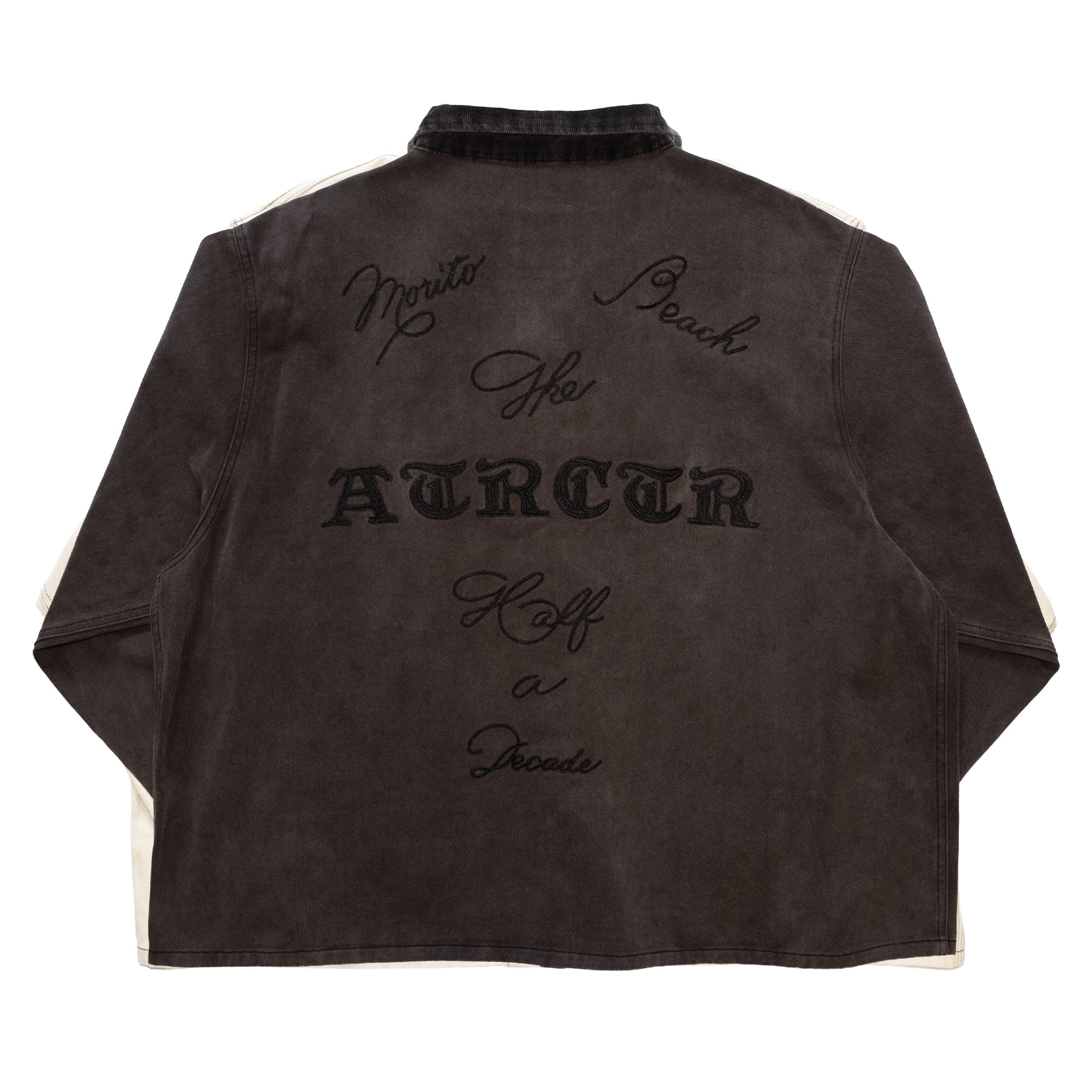 ATRCTR Washed locomotive jacket サイズ1 Washed locomotive jacket ”Restricted” – ATRCTR OFFICIAL STORE