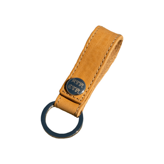 Hand stitch leather key strap