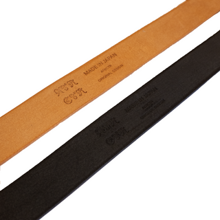 Sword tip leather belt